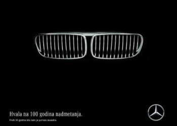 Ad Wars in Croatia: Mercedes-Benz Croatia surprises BMW Croatia with an unusual birthday message on Facebook