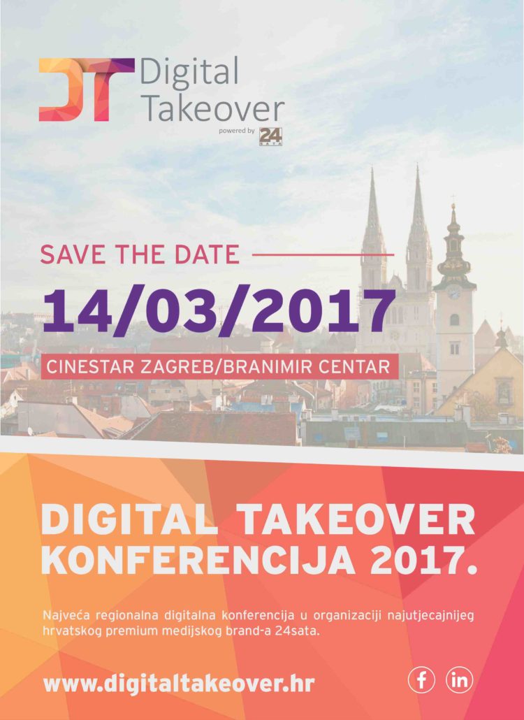 Digital experts are taking over Zagreb at Digital Takeover conference in March