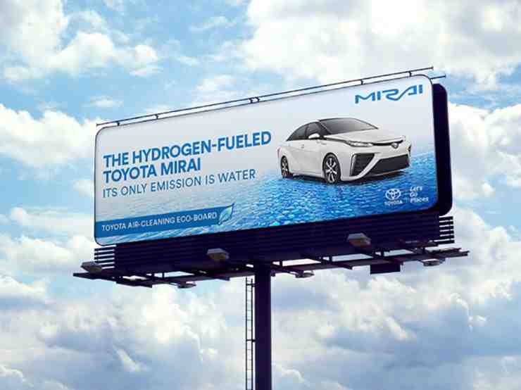 Toyota's 'Eco-Billboards' for the Mirai Actually Clean the Air Around Them