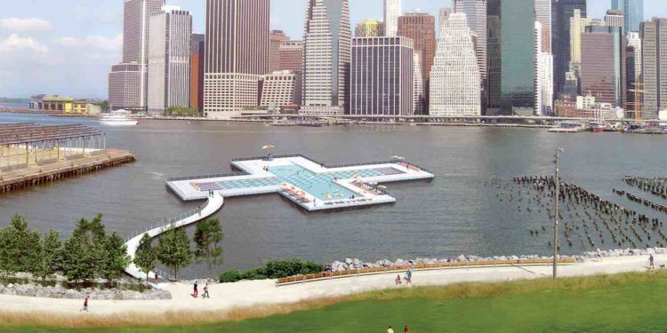 Heineken wants to build a Floating Swimming Pool in a New York City River