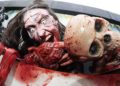 A Gruesome Living Billboard, Swarmed by the Undead, Popped Up in London 1