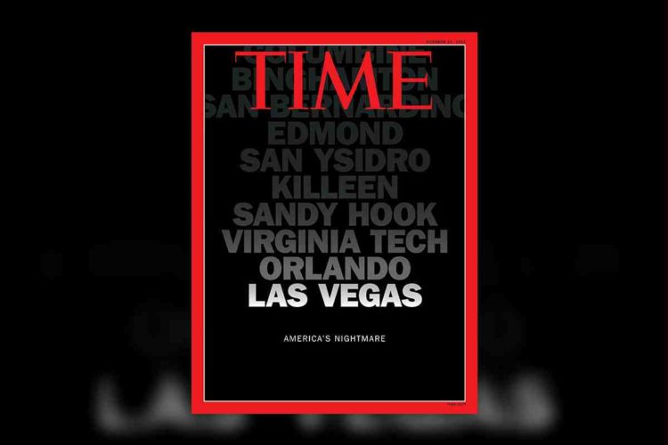 Time's latest cover, in the wake of the Las Vegas massacre, is depressingly spot-on