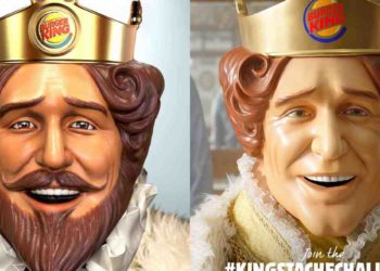 Burger King-ov Kralj obrijao brkove za Movember