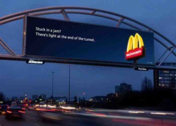 McDonald's rolls out billboards whose message changes depending on the traffic
