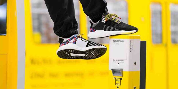 Adidas sneakers with an integrated chip for Berlin public transport