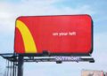 McDonald’s creates new traffic signs to their restaurants, using only crops of its logo 3