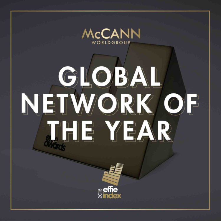 McCann Worldgroup is the Most Effective Agency Network at global and European levels