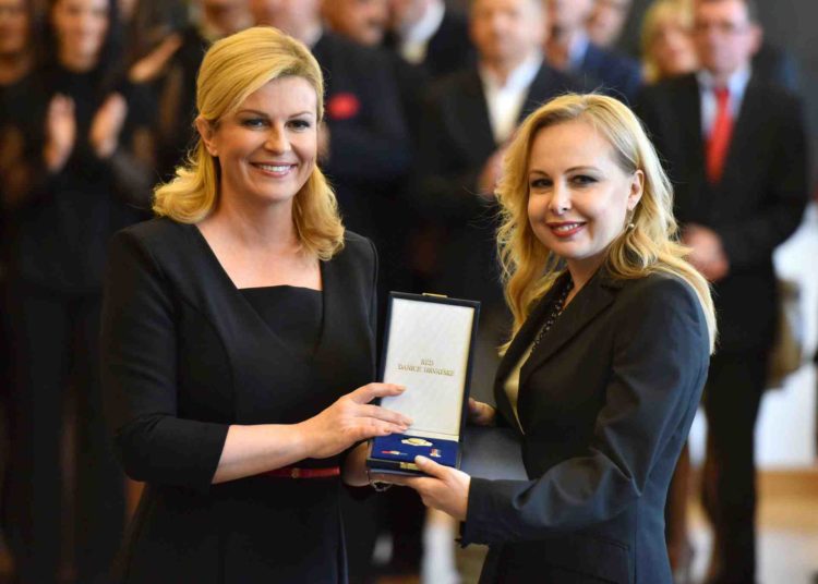 Iva Babaja honored with the Order of Danica with the image of Marko Marulić