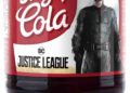 Justice League superheroes on labels of Sky Cola 7