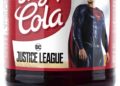 Justice League superheroes on labels of Sky Cola 5
