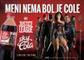 Justice League superheroes on labels of Sky Cola 3