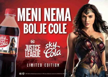 Justice League superjunaci na etiketama Sky Cole 7