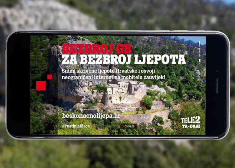 Tele2 u kampanji #BeskonačnoLijepaNaša otkrio preko 280 skrivenih ljepota Hrvatske!