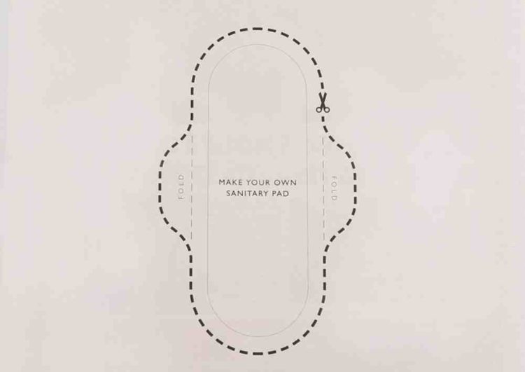 Adam&Eve/DDB creates a “cut-out” sanitary pad to highlight an issue few people know about