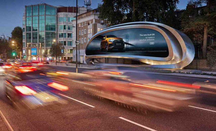 JCDecaux and Zaha Hadid Design turn billboard into public art
