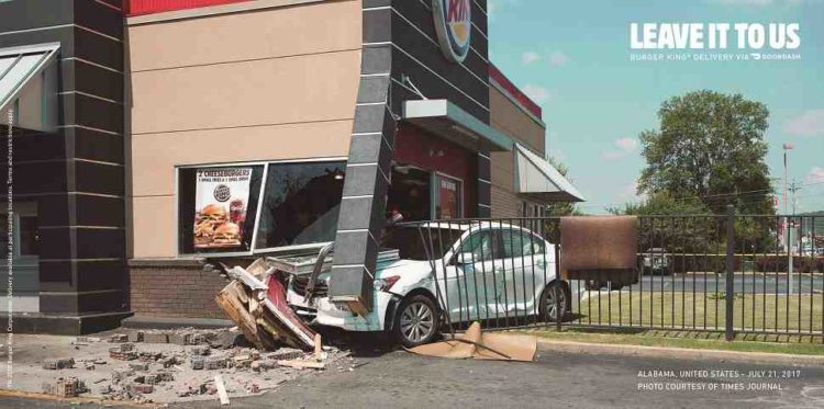 Najnovija print kampanja Burger Kinga predstavlja opasnosti drive-through kupovine 2