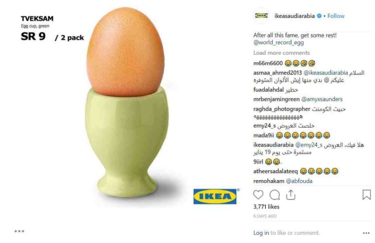 Ikea spremila tron za novog kralja Instagrama u duhovitom postu