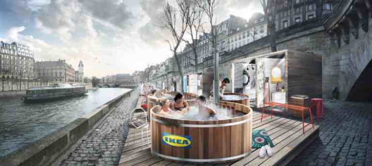 Ikea plans to open Nordic baths on the bank of Seine in Paris 1