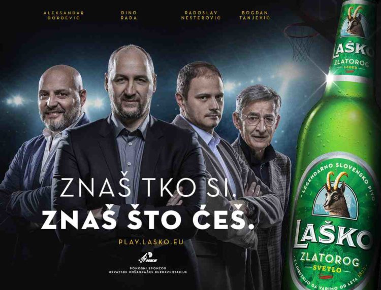 Laško ponovo okupilo četiri legende balkanske košarke u regionalnoj kampanji 12