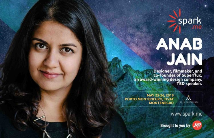 First confirmed speaker of Spark.Me 2019 Conference is Anab Jain 1