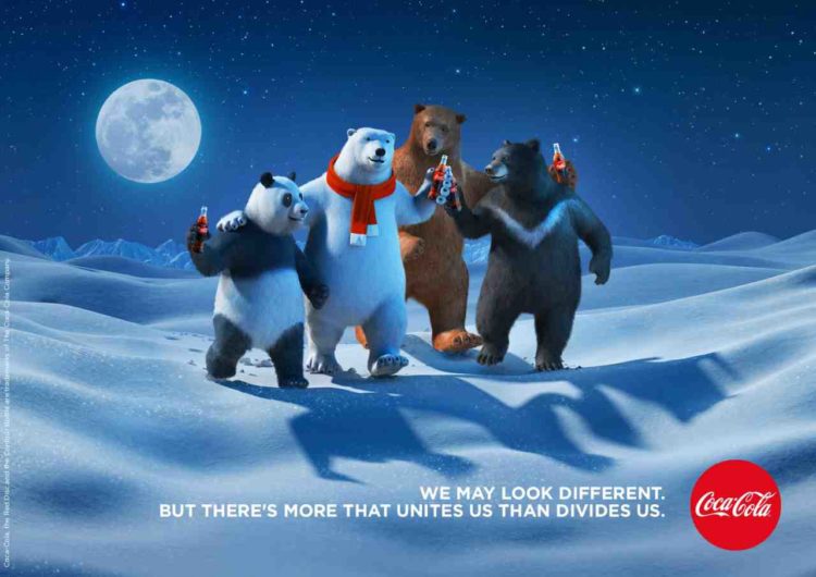 Coca-Cola’s polar bear is joined by some friends in new diversity push