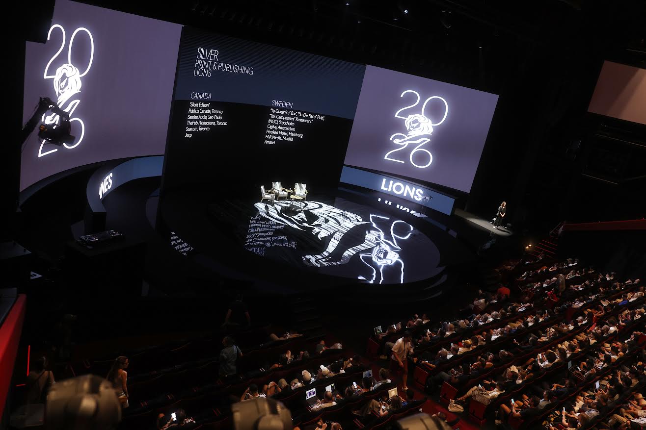 CANNES, FRANCE - JUNE 22: A general view of the stage during the Celebrating Creativity Made in France talk during Day 1 of Cannes Lions 2026 on June 22, 2026 in Cannes, France. (Photo by Shane Anthony Sinclair/Getty Images for Cannes Lions)